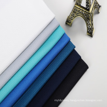 polo t-shirt fabric 95%polyester 5%spandex breathable mesh fabric
